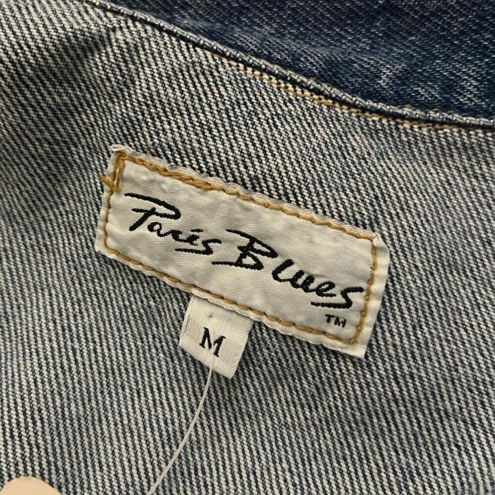 Paris Blues 90s vintage light wash cropped denim jacket - XS/Small - Picture 8 of 8